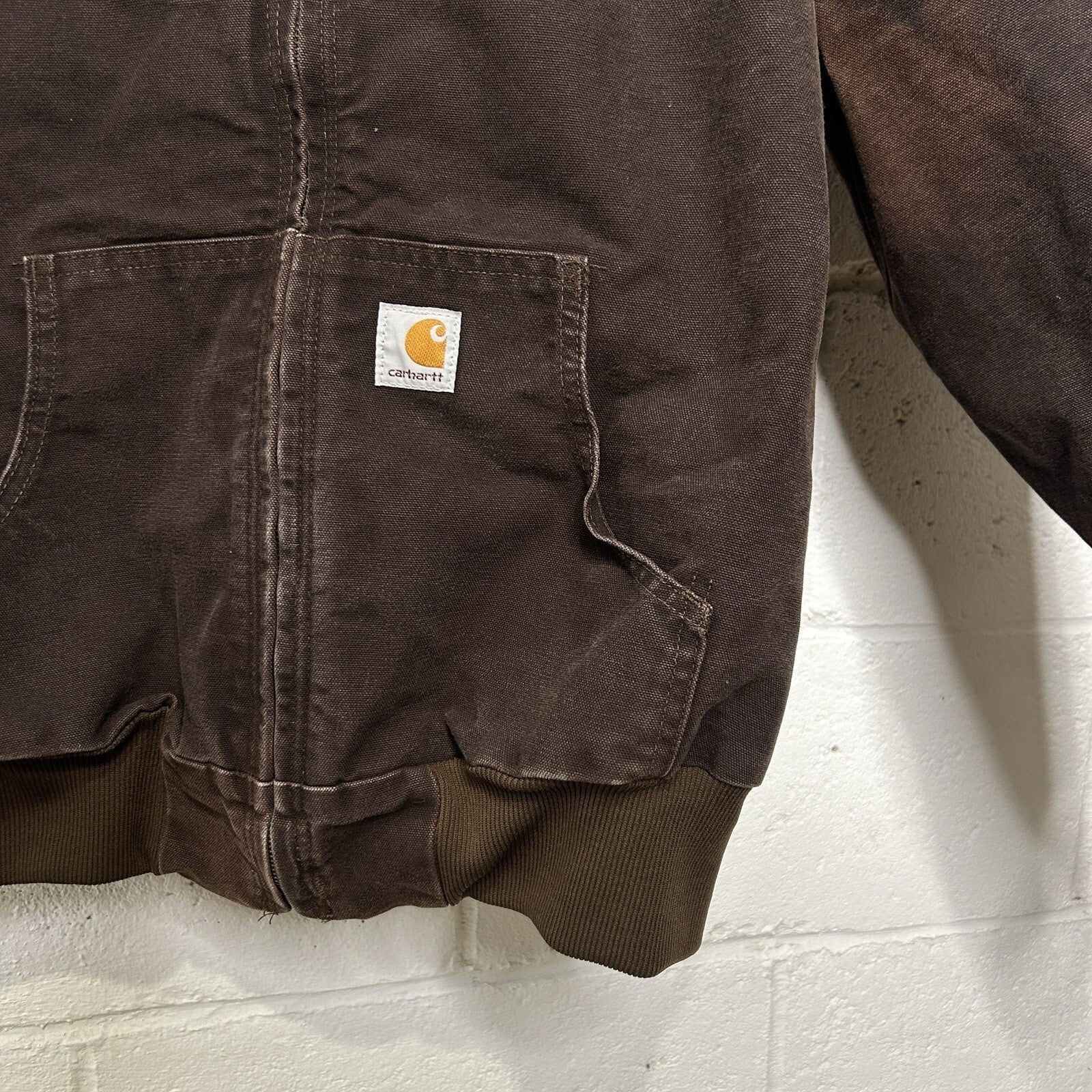 Y2K Carhartt Quilted Hooded Active Jacket “Dark Brown” WJ130 DKB Women’s XL