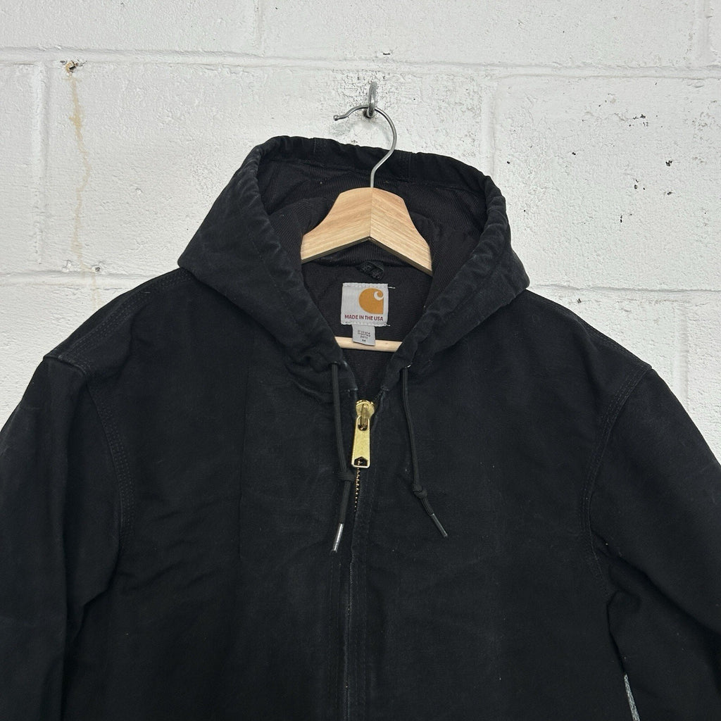 Vintage Carhartt Quilted Hooded Active Jacket “Black” J140 BLK