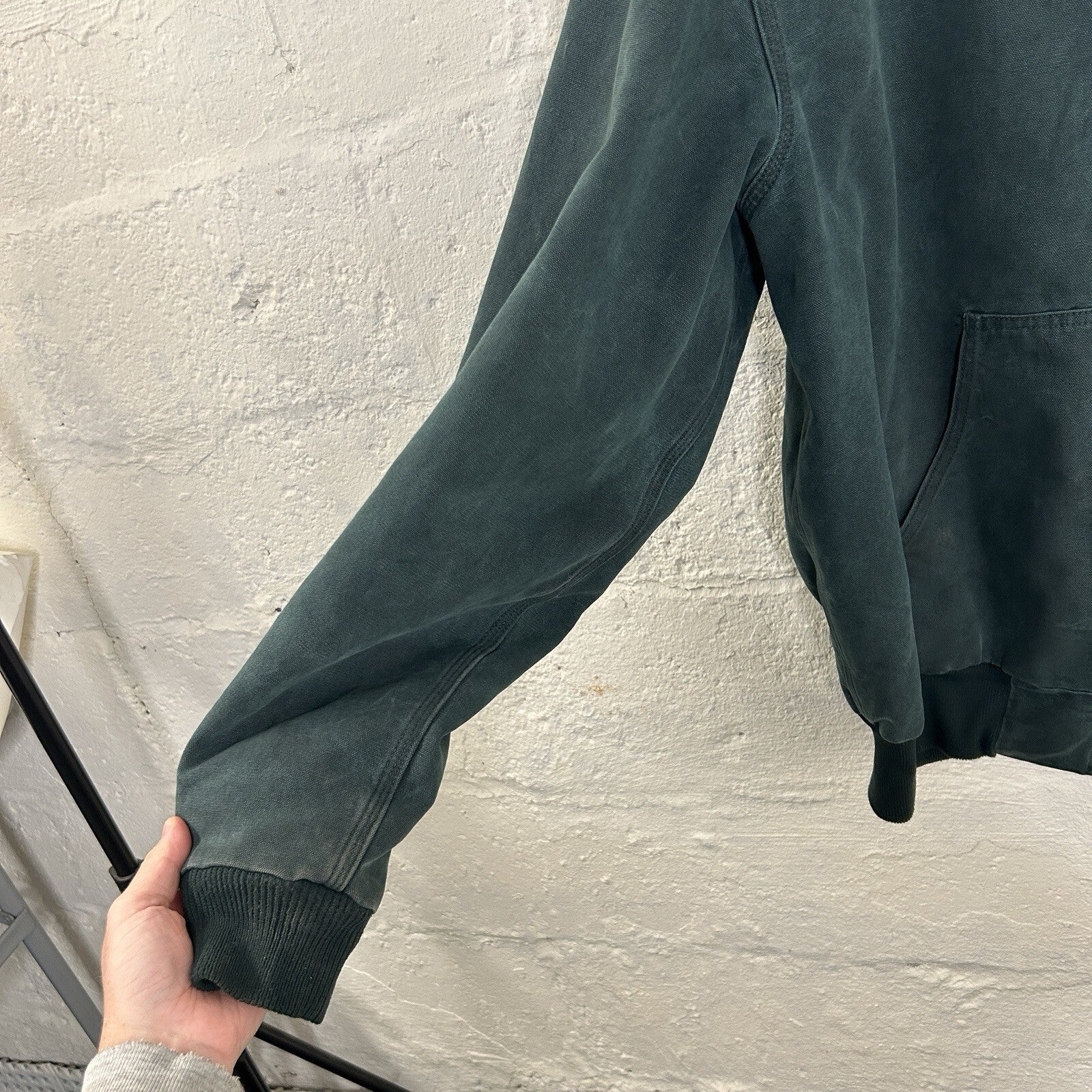 Vintage Carhartt Quilted Hooded Active Jacket “Hunter Green” J06 HTG Men’s XL