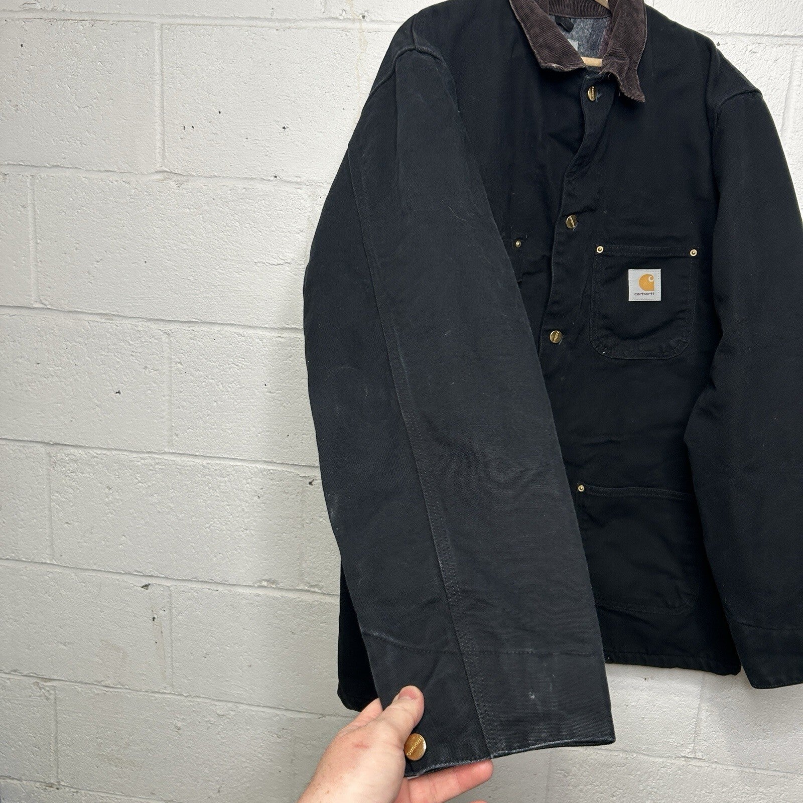 Vintage Carhartt Blanket-Lined Chore Coat “Black” C01 BLK Men’s X-Large
