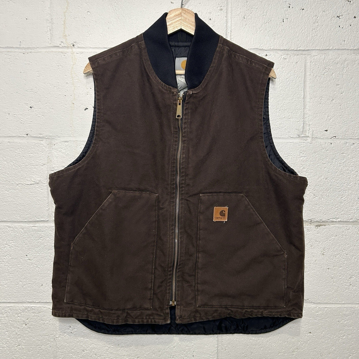 Vintage Carhartt Quilted Artic Vest “Dark Brown” V02 DKB Men’s Large