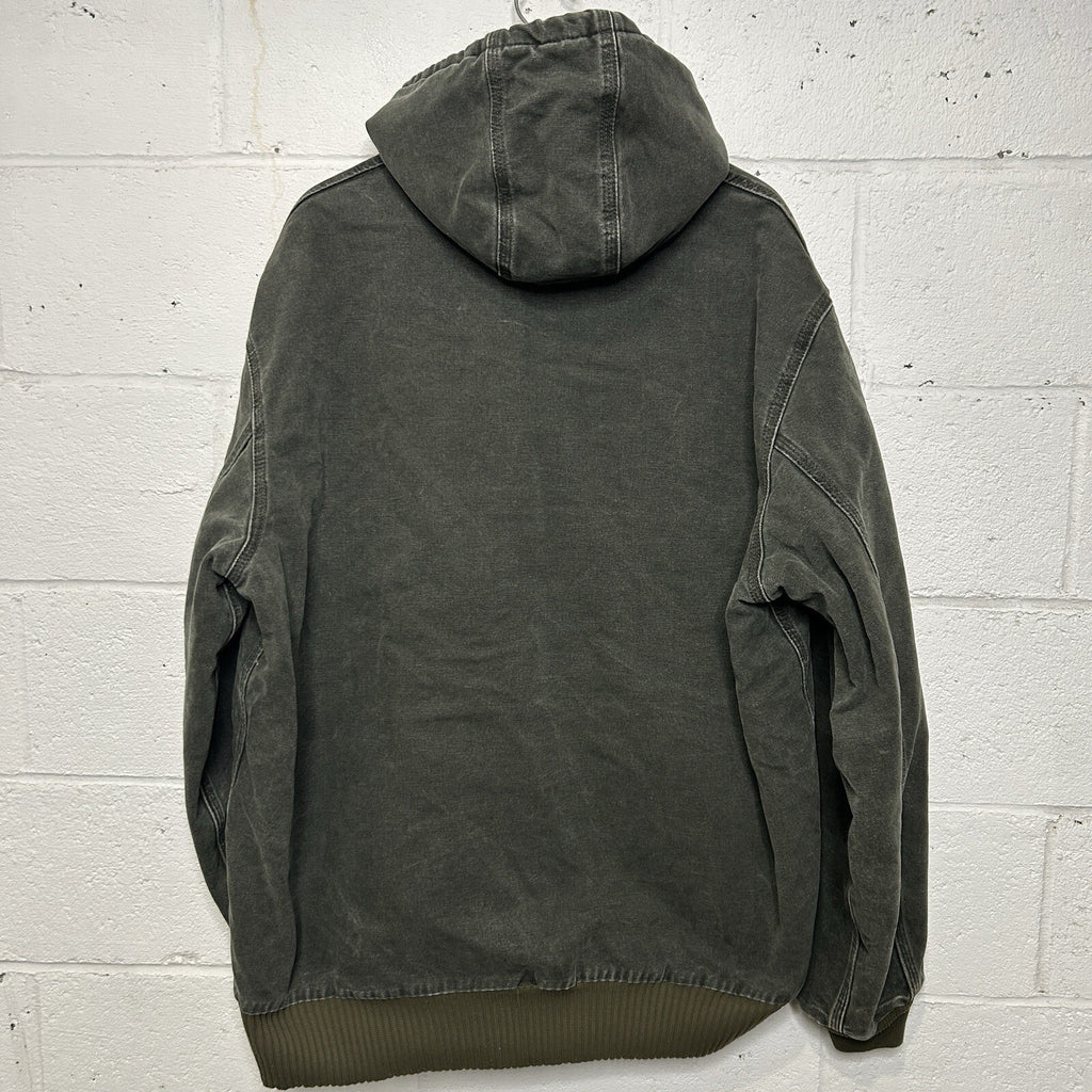 Vintage Carhartt Quilted Hooded Active Jacket “Moss” J130 MOS Men’s X-Large