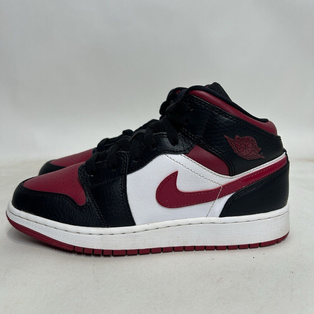 Nike Shoes Air Jordan 1 Mid GS “Bred Toe/Noble Red” 2024