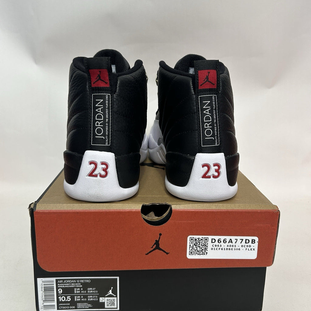 Nike Air Jordan 12 Retro OG “Playoff/Black White” CT8013-006 Men's 9 New