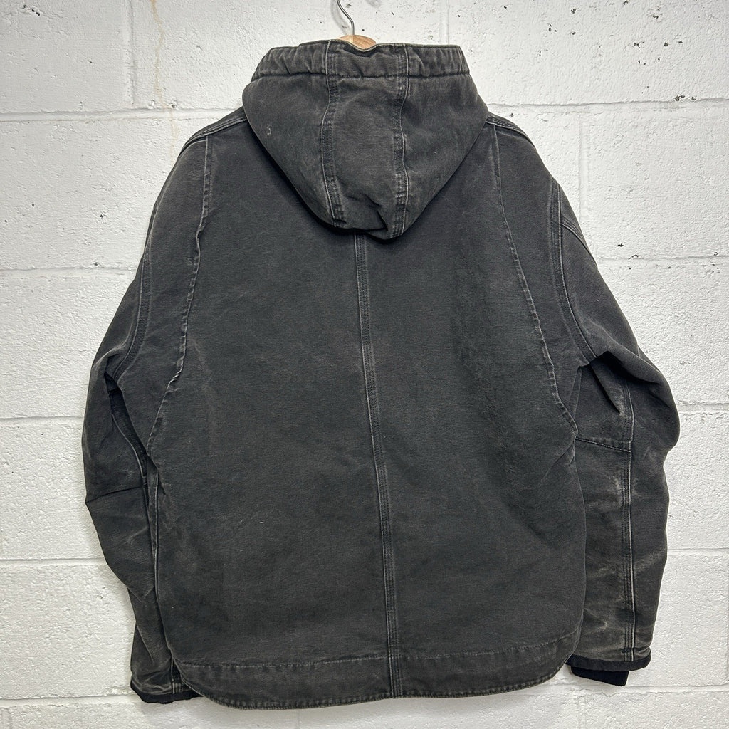 Y2K Carhartt Sandstone Hooded Multi-Pocket Jacket “Black” J284 BLK Men’s Large