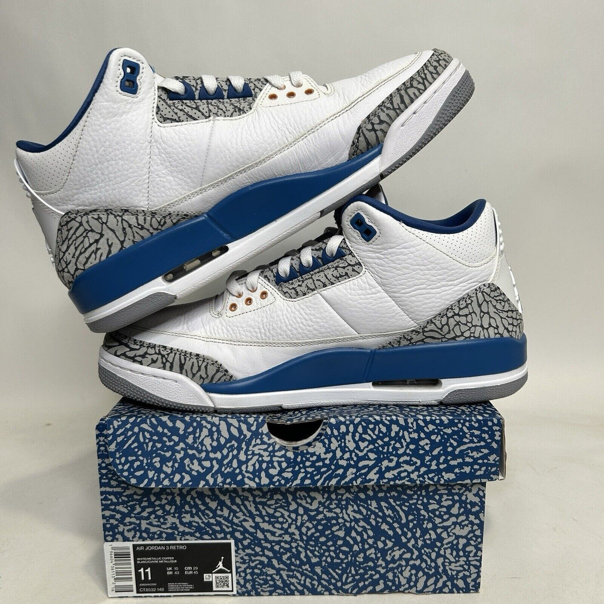 Nike Air Jordan 3 Retro “Wizards/Blue White Copper” 2024