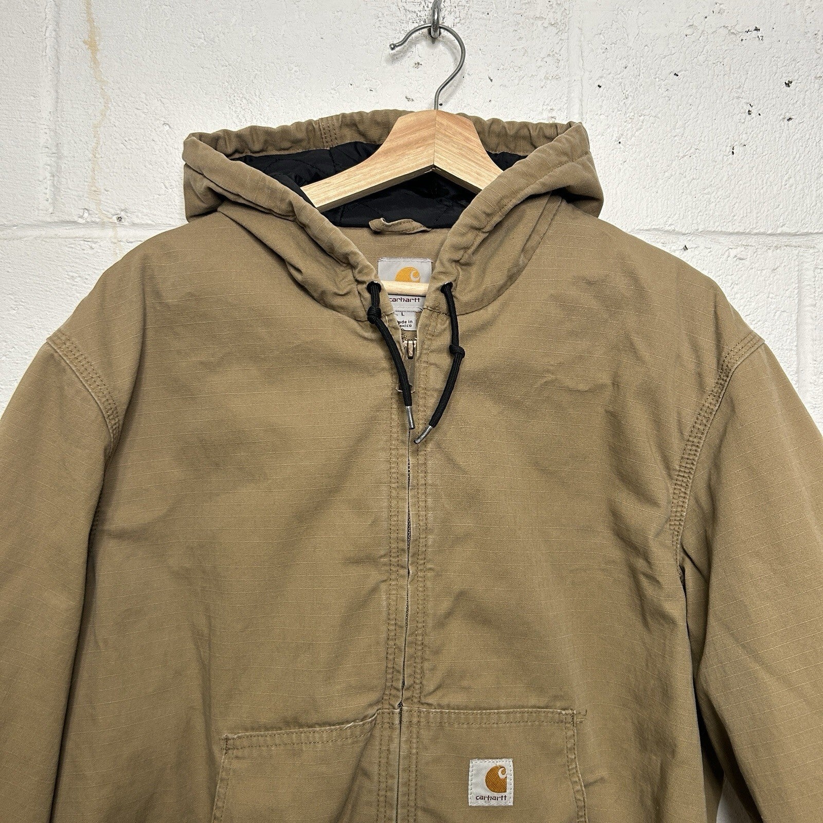 Vintage Carhartt Quilted Ripstop Active Jacket “Dark Khaki” 100108 253 Men’s L