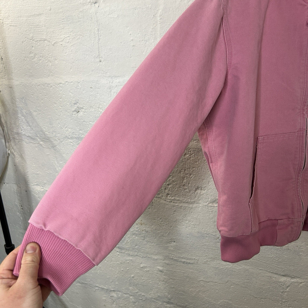 Y2K Carhartt Quilted Hooded Active Jacket  “Pink Rose” WJ130 PKR Women’s Medium