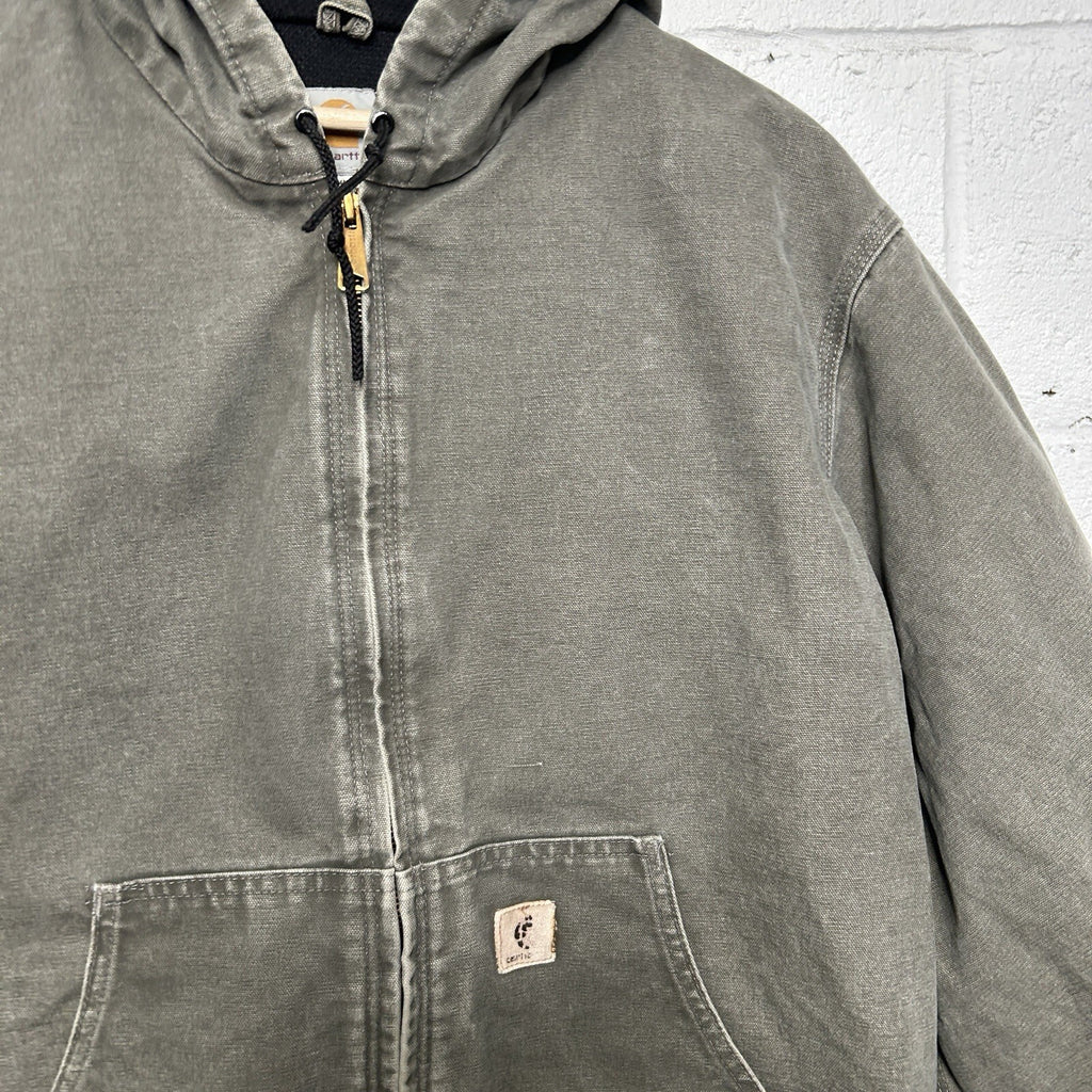 Vintage Carhartt Thermal-Lined Hooded Active Jacket “Sage” J160 SAG Men’s XL