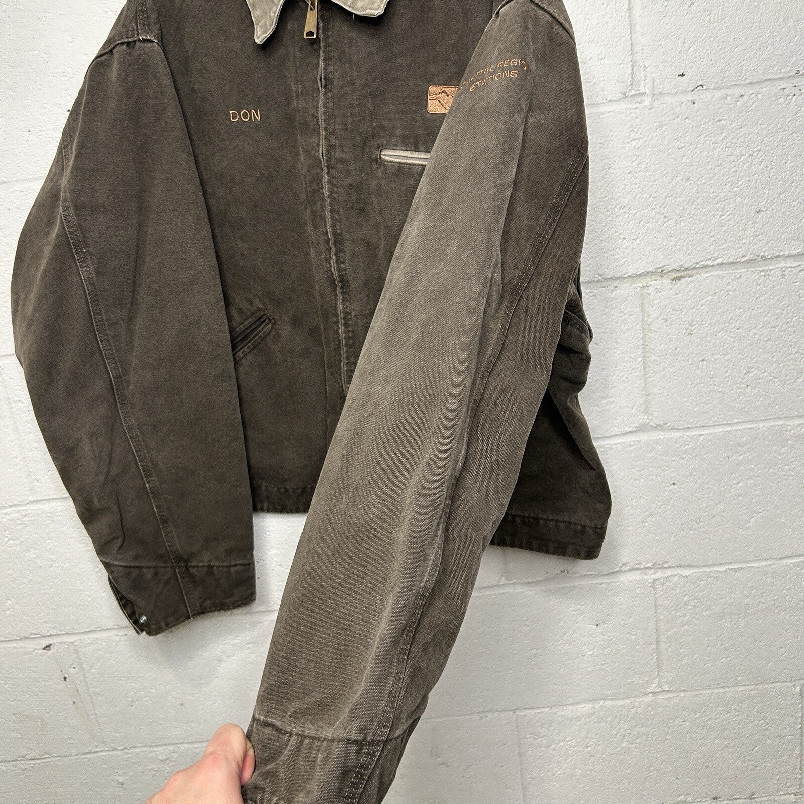 Vintage Carhartt Blanket-Lined Detroit Jacket “Timber” J97 TMB Men’s 2XL