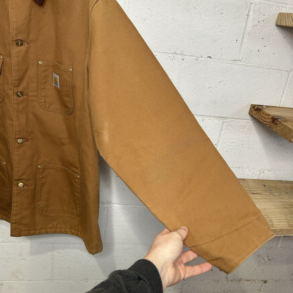Carhartt Blanket Lined Corduroy Collar Chore Coat “Brown” C001 BRN Men’s XL