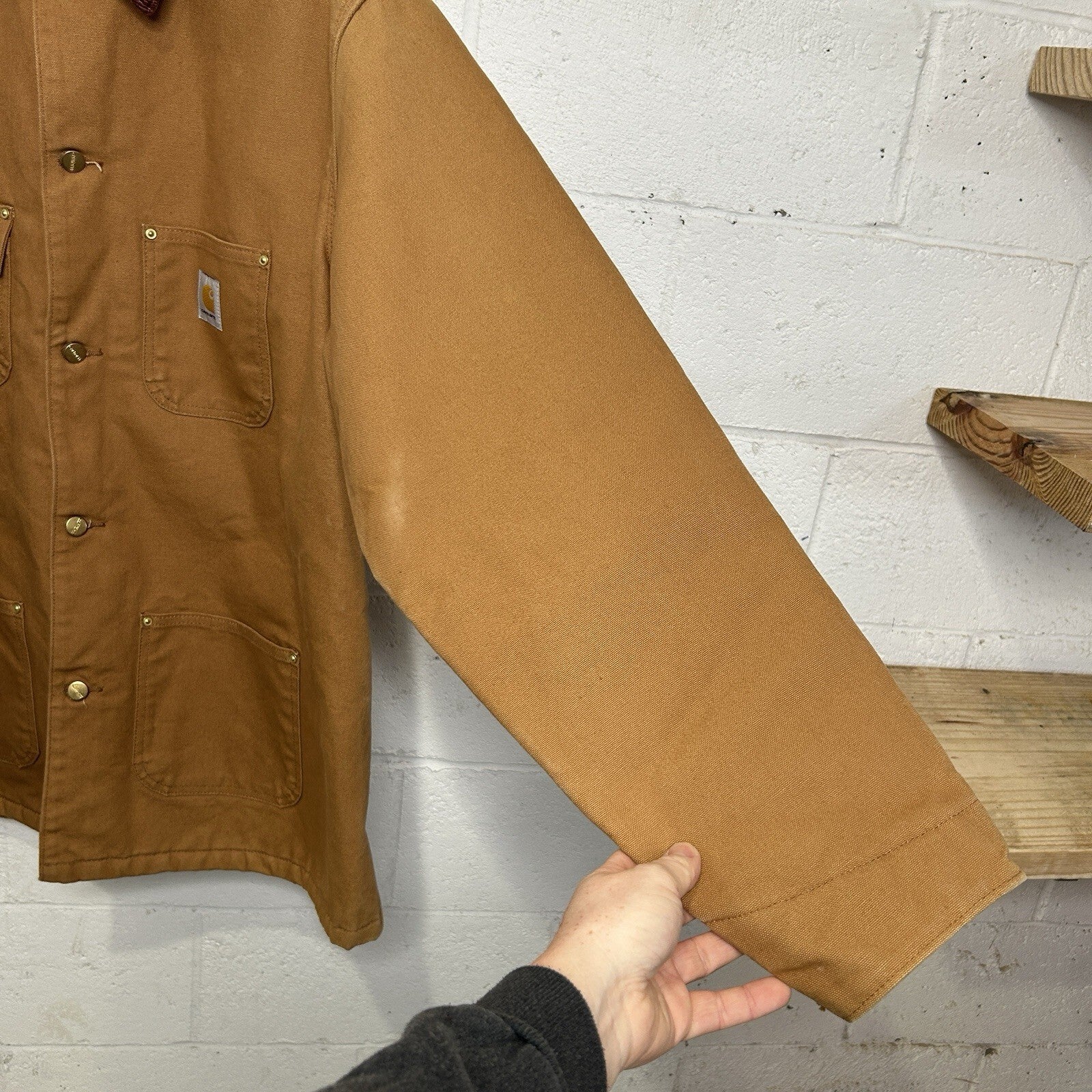 Carhartt Blanket Lined Corduroy Collar Chore Coat “Brown” C001 BRN Men’s XL