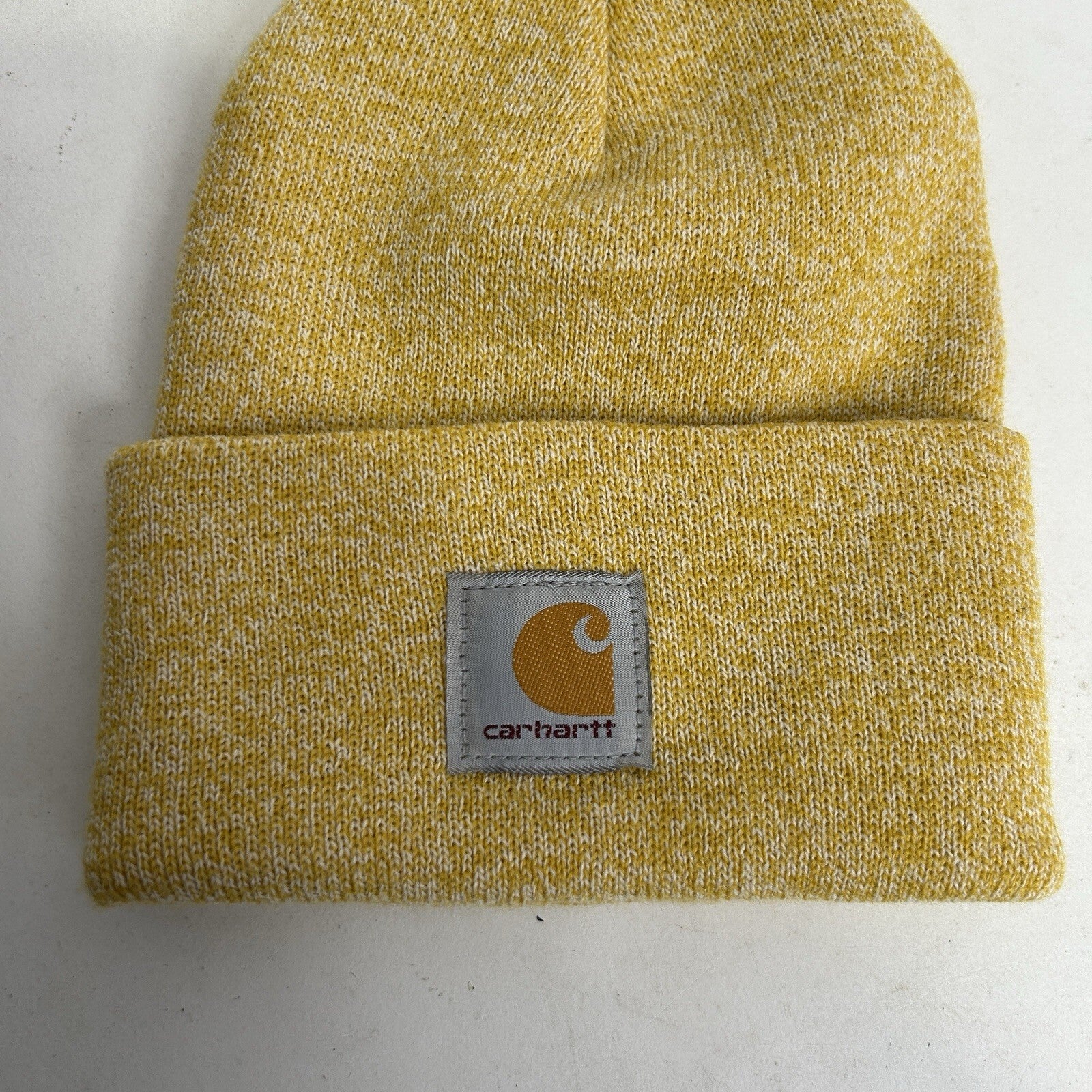 Carhartt Acrylic Knit Beanie Hat “Yellow Heather”One Size Fits All 14806 New