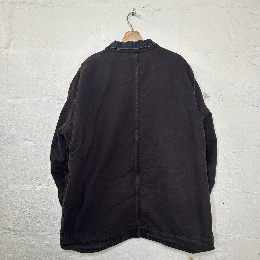 Vintage Carhartt Sherpa-Lined Ridge Jacket “Dark Brown” C61 DKB Men’s X-Large