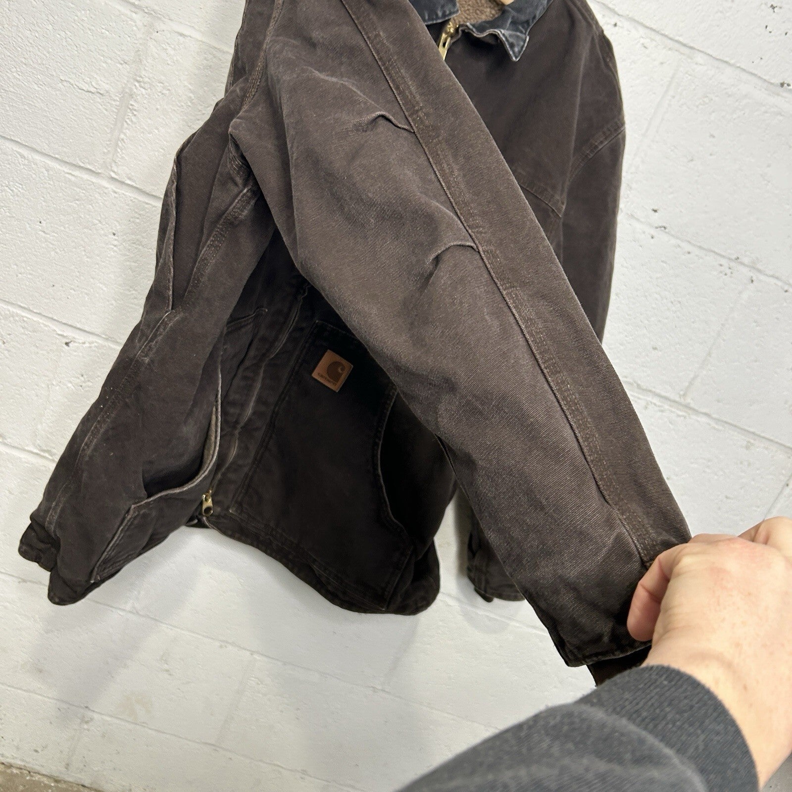 Vintage Carhartt Sherpa-Lined Ridge Jacket “Dark Brown” C61 DKB Men’s X-Large