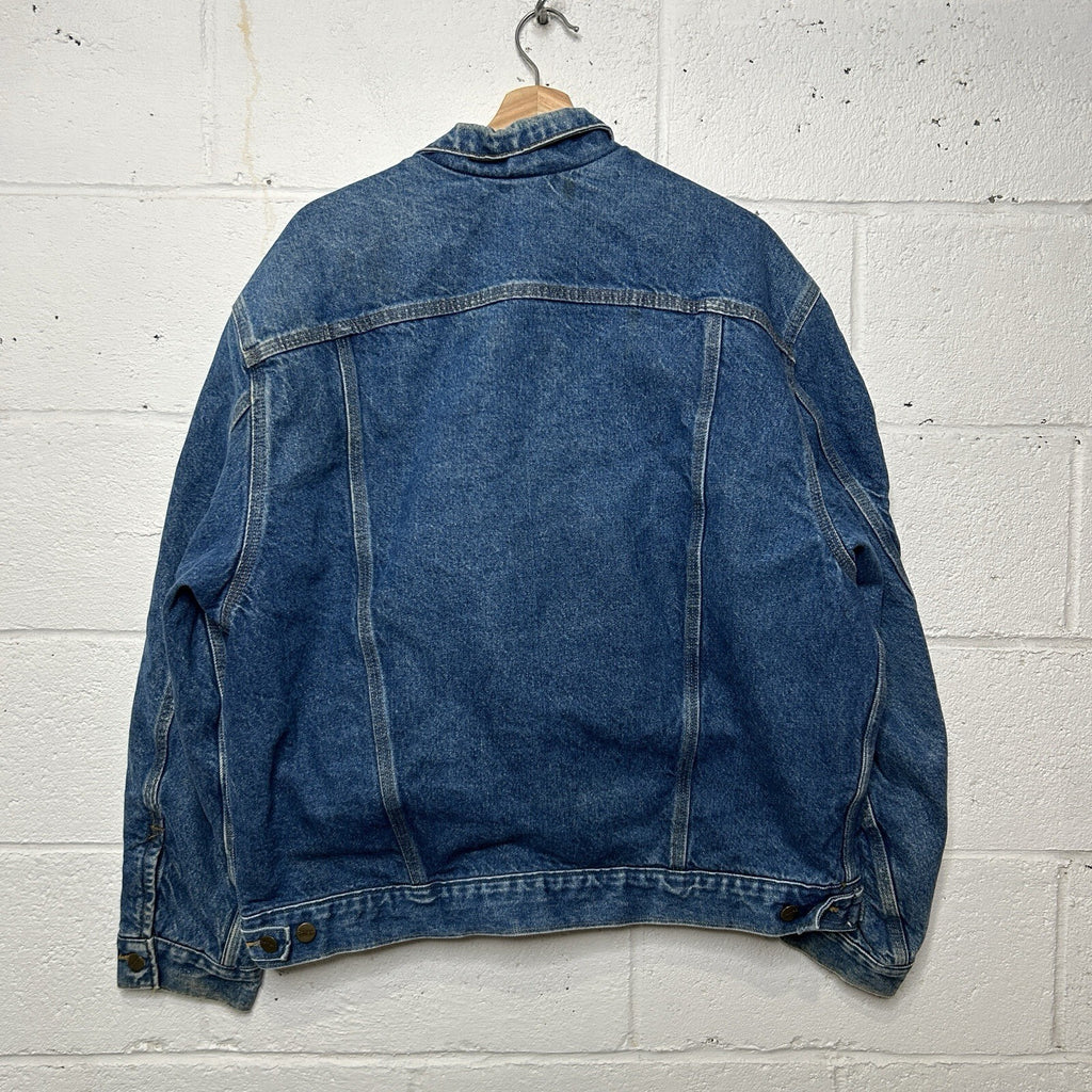Vintage Carhartt Blanket-Lined Denim Trucker Jacket “Darkstone” J11 DST Men’s L
