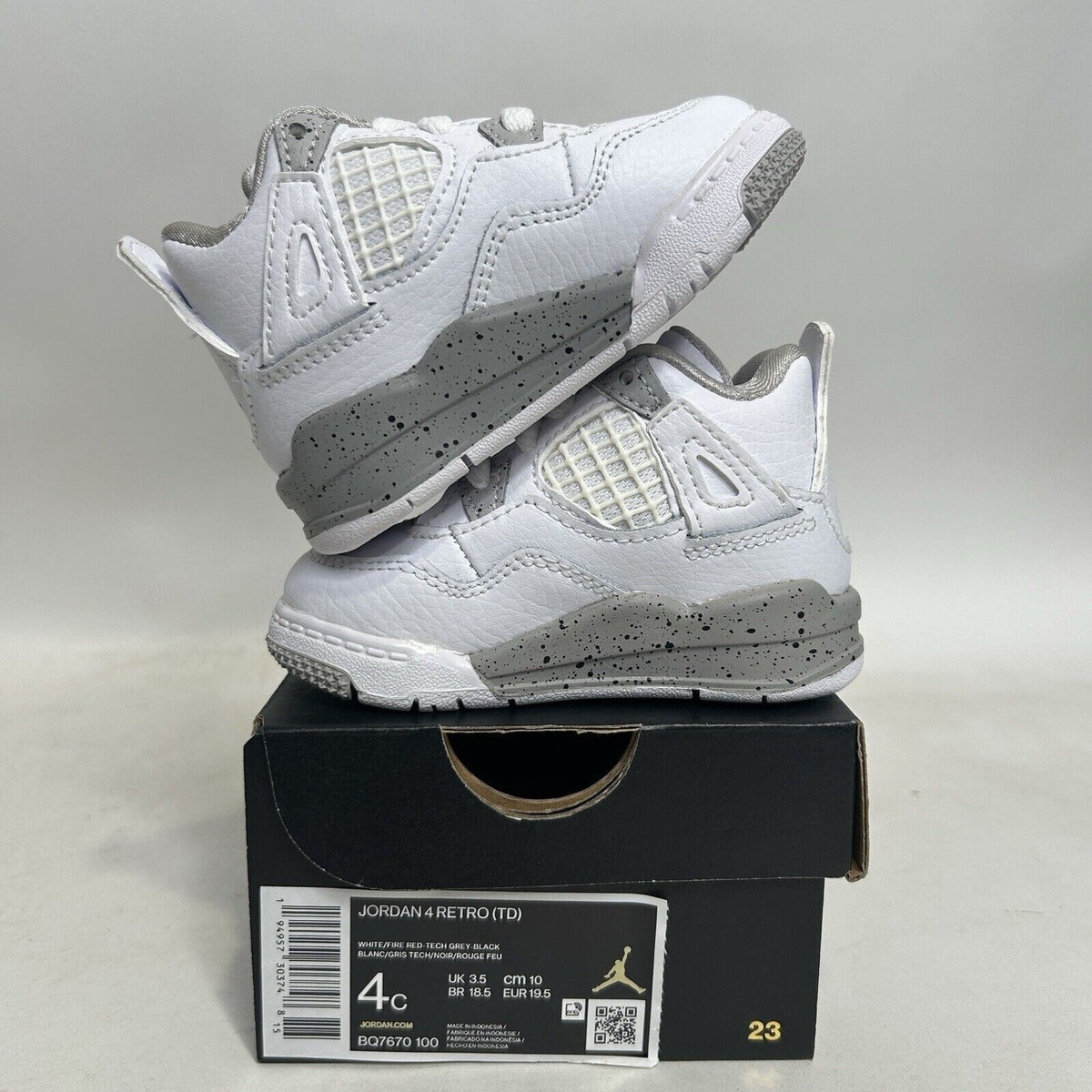 Nike Air Jordan 4 Retro TD “White Oreo” 2024