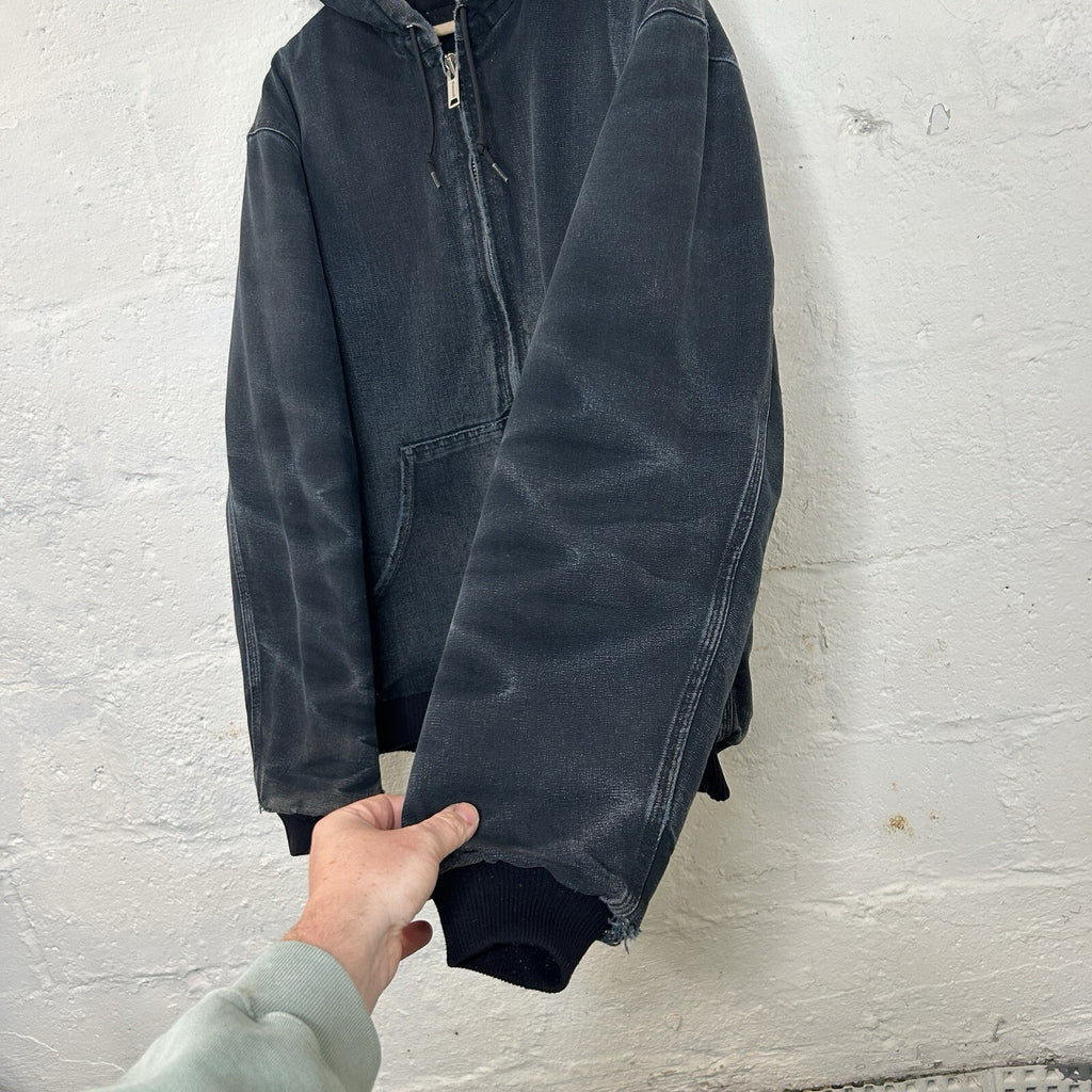 Vintage Carhartt Quilted Hooded Active Jacket “Black” J140 BLK Men’s Large