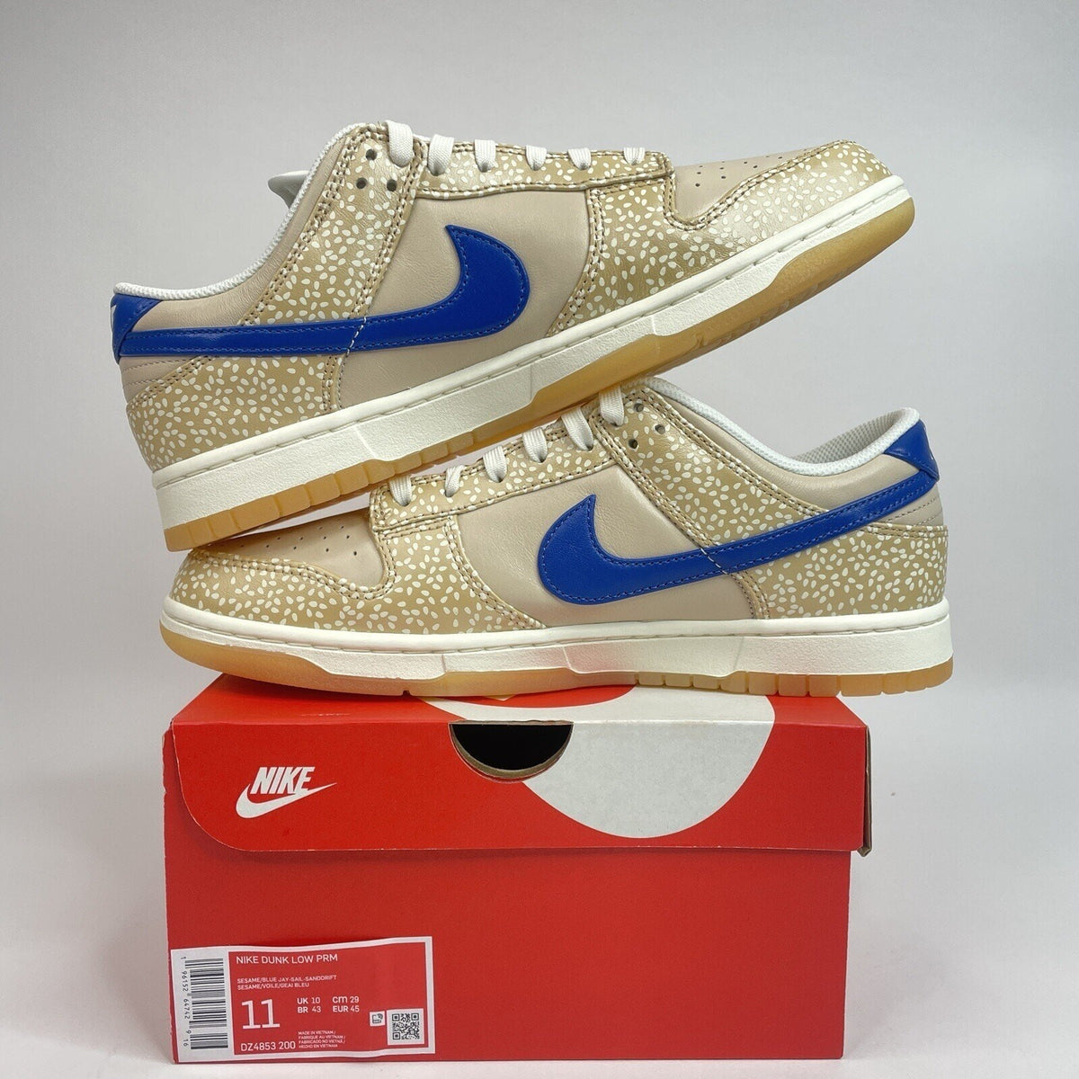 Nike Dunk Low Premium “Montreal Bagel Sesame” DZ4853-200 Men’s 11 New