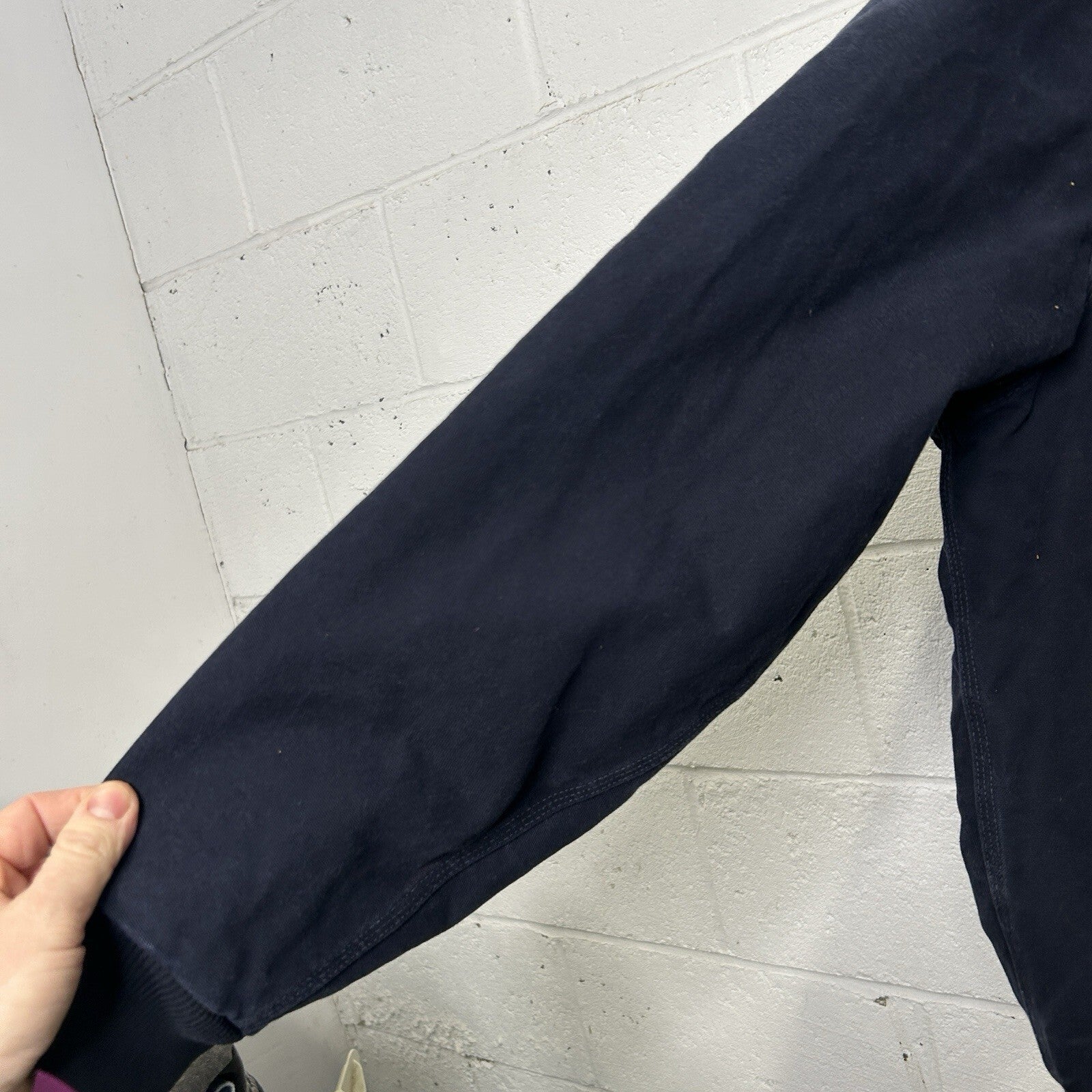 Vintage Carhartt Hooded Active Jacket “Midnight Blue” J130 MDT Men’s X-Large