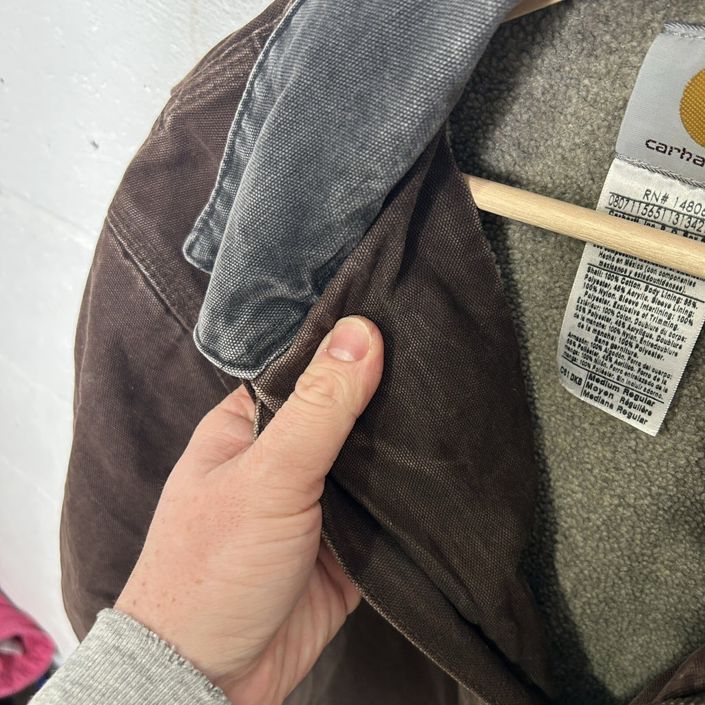 Vintage Carhartt Sherpa-Lined Ridge Jacket “Dark Brown” C61 DKB Men’s Medium