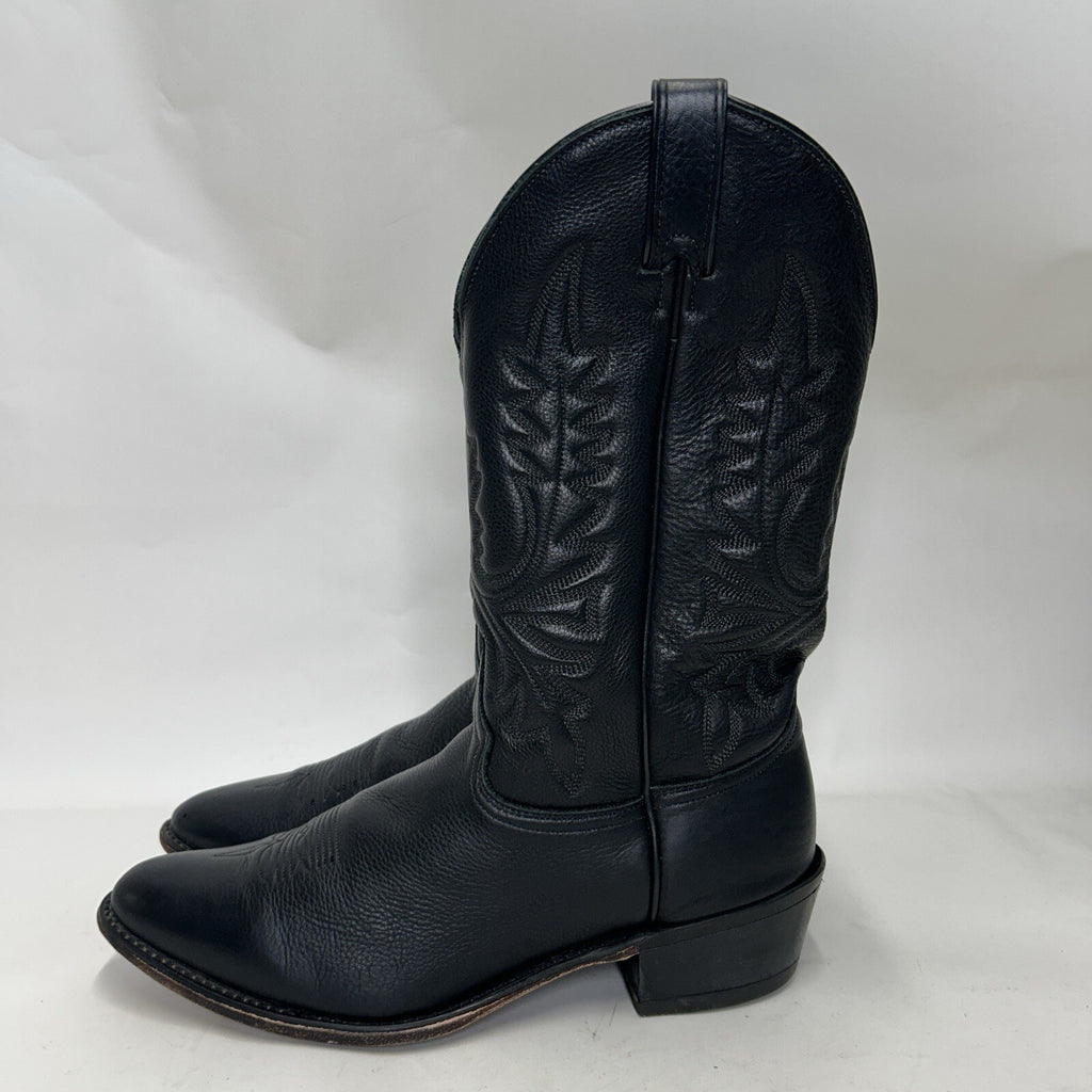 Vintage Abilene Cowhide Western Cowboy Boots “Black” Men’s 11.5D
