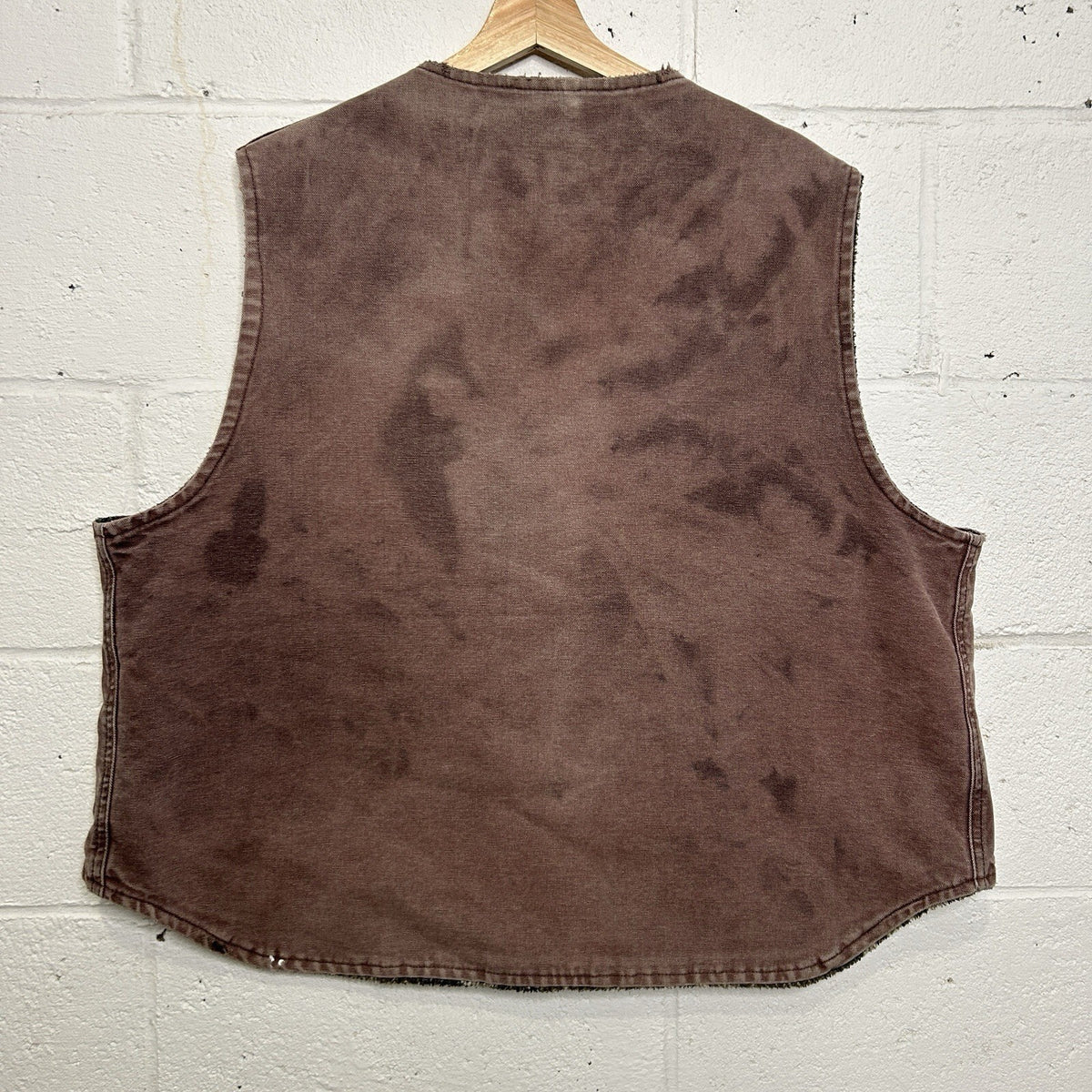 Vintage Carhartt Tundra Aztec Pile Lining Vest “Mocha Dark” VP173 Men’s X-Large