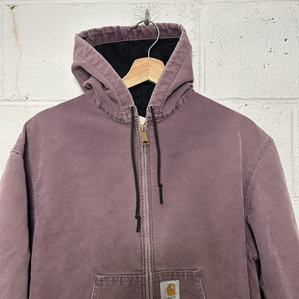 Vintage Carhartt Thermal-Lined Hooded Active Jacket “Damson” JR457 Men’s Large