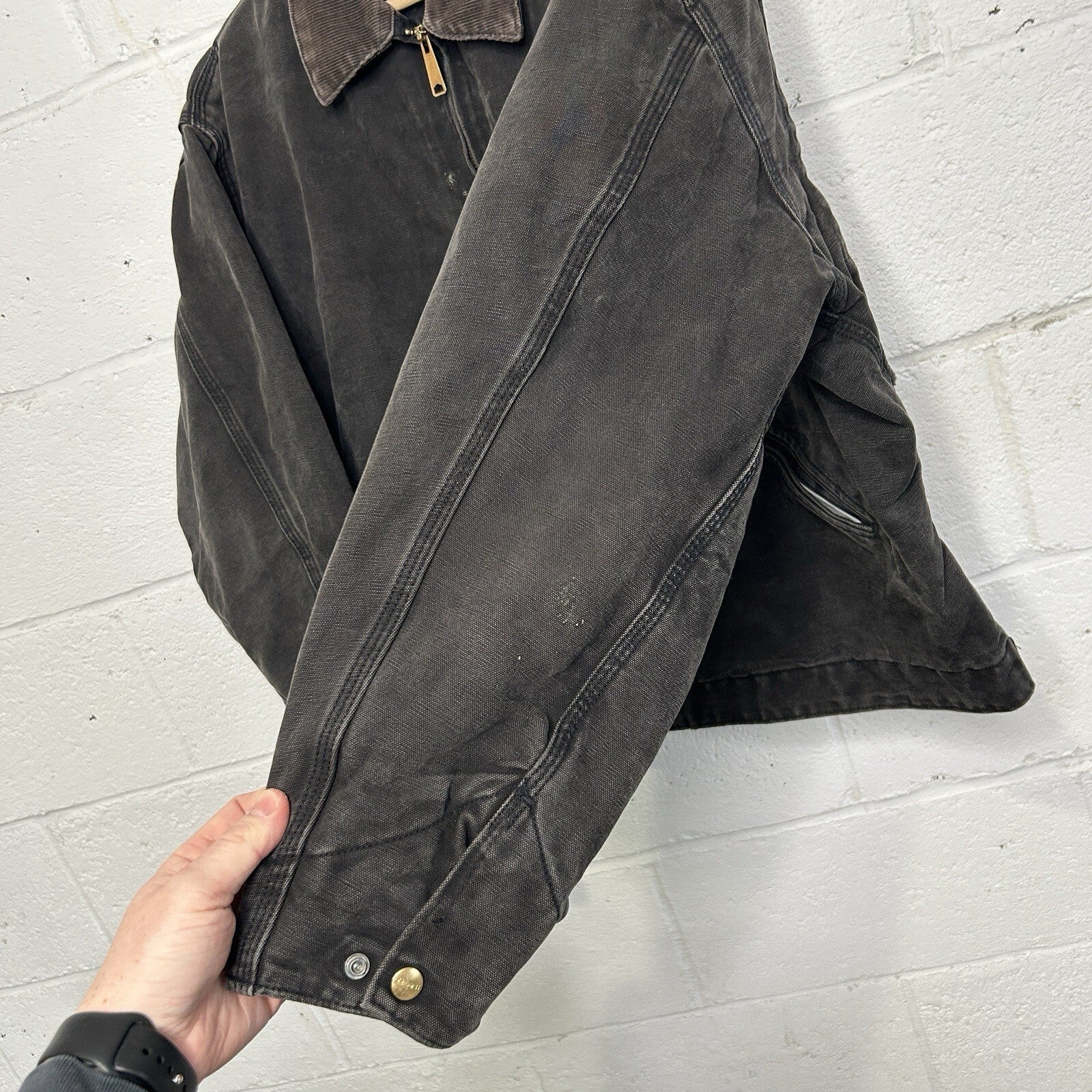 Vintage Carhartt Quilted Detroit Jacket “Black” J80 BLK Men’s X-Large