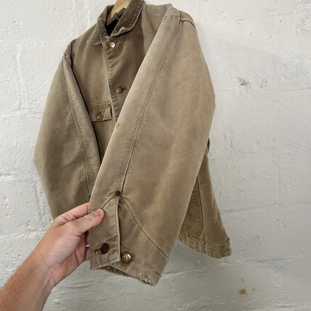 Vintage 60s Carhartt Troy Woolen Mills Blanketed Big C Chore Coat Men’s Medium