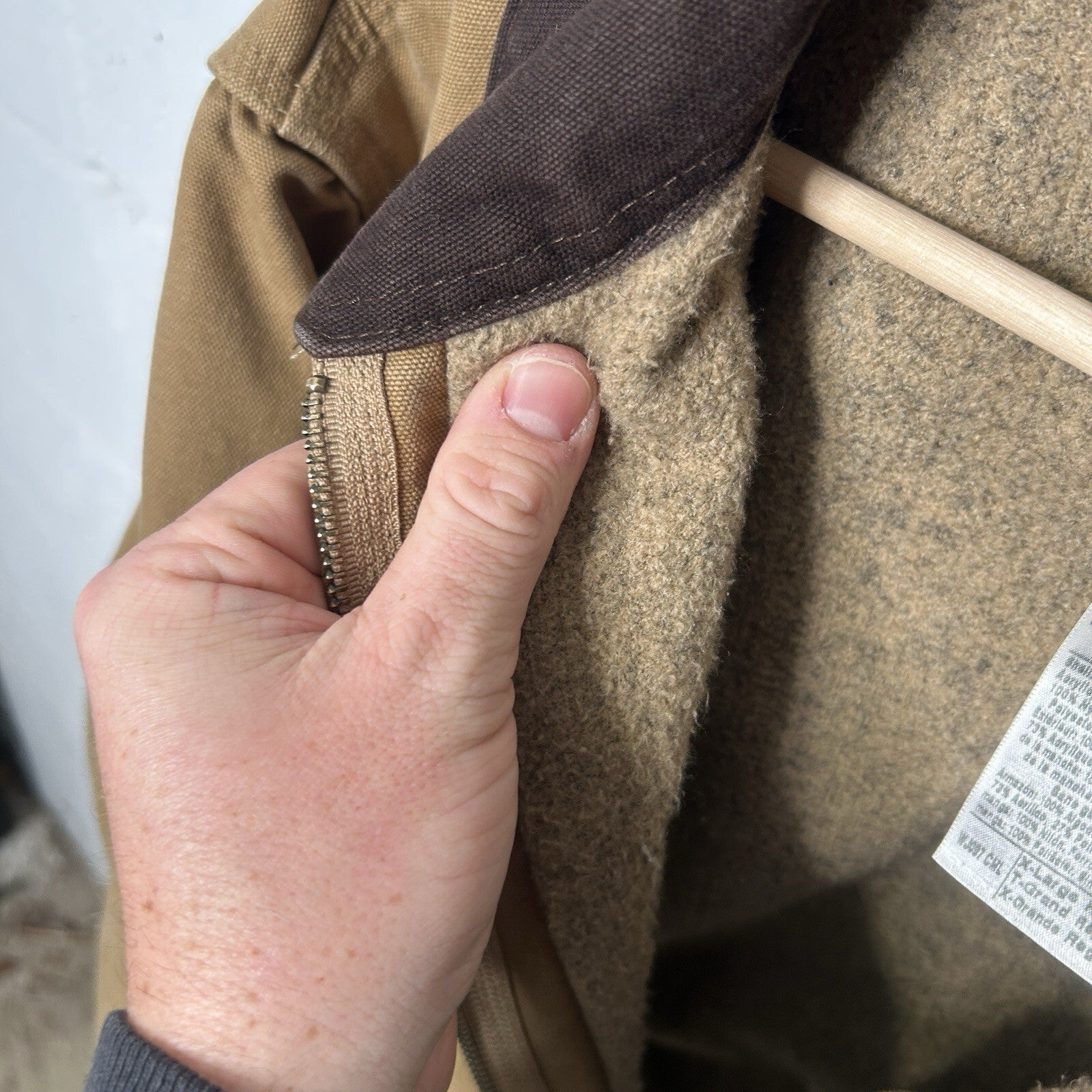 Vintage Carhartt Sherpa-Lined Detroit Jacket “Camel” WJ097 CML Women’s X-Large