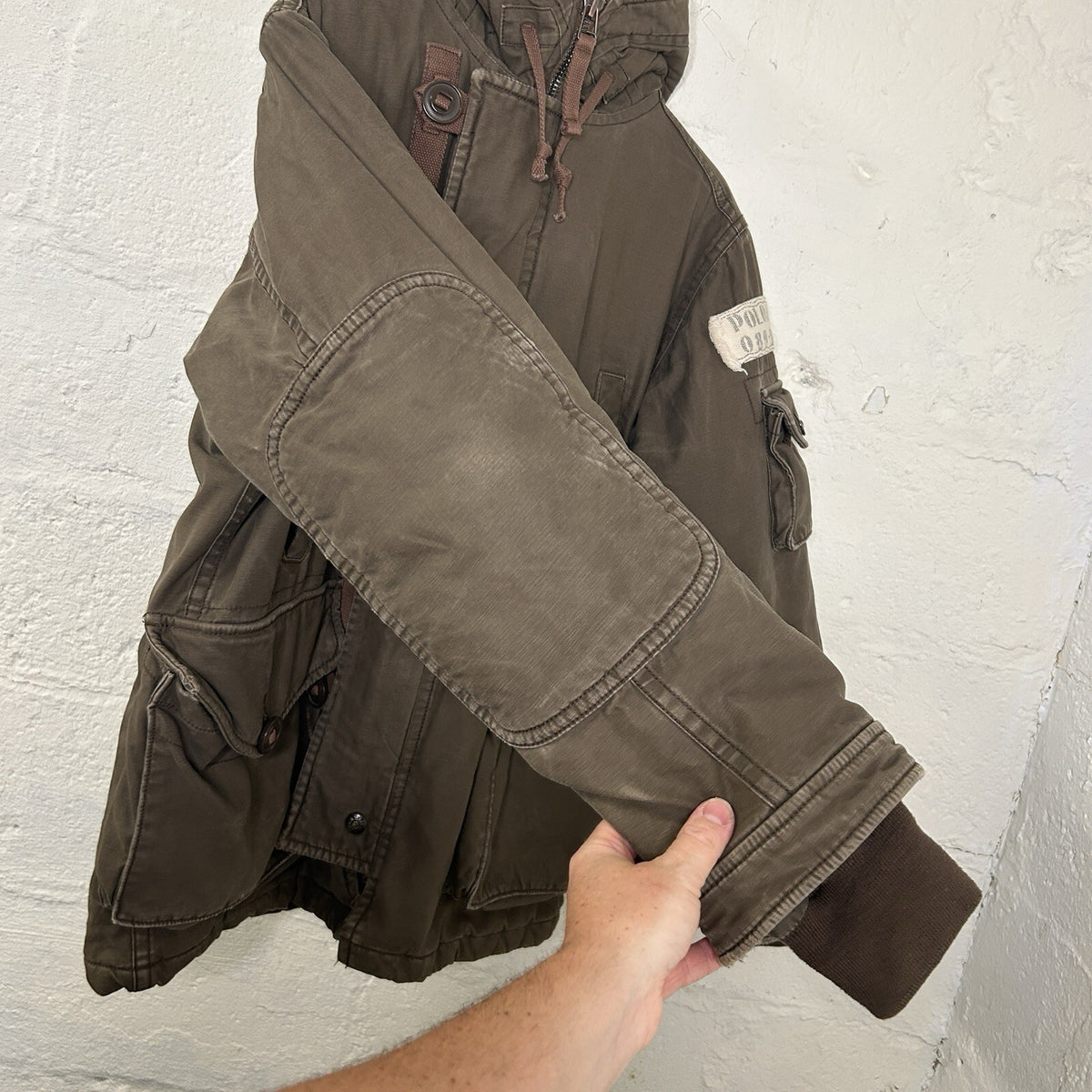 Polo Ralph Lauren Type-E RL67 Military Parka Jacket Sherpa-Lined Hood Men’s SML