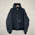 Faded Thrashed Carhartt Thermal Hooded Active Jacket “Black” J131 BLK Men’s LRG