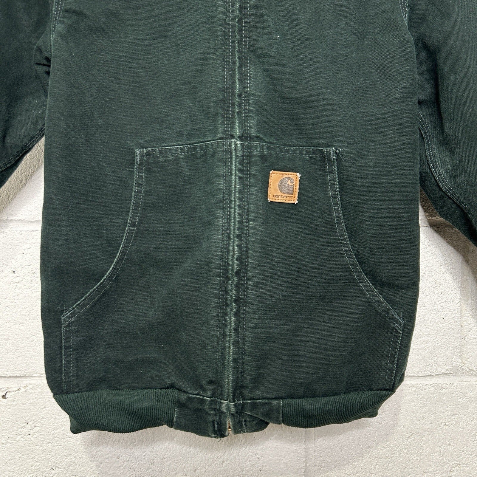 Vintage Carhartt Hooded Active Jacket “Spruce” YYJ159 SPC Youth XL/Women’s Small