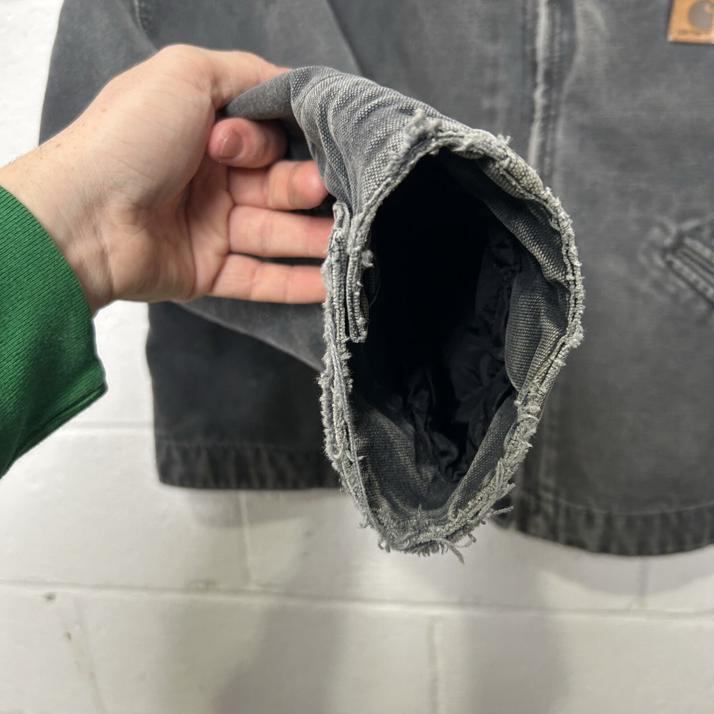 Vintage Carhartt Blanket-Lined Detroit Jacket “Petrol Grey” J97 PTL Men’s 2XL