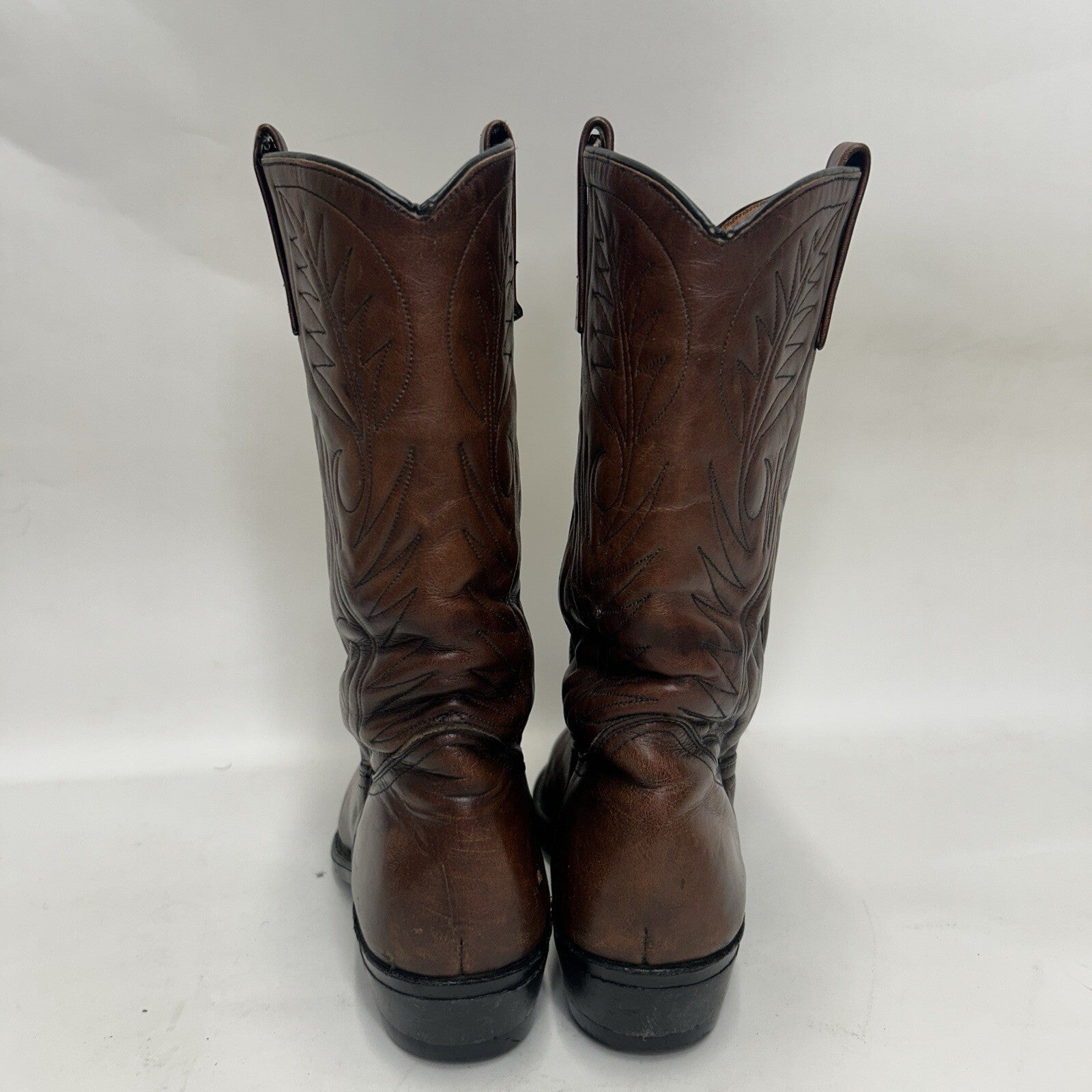 Vintage Red Wing 9801 Pecos Roper Pull-On Cowboy Boots “Mostique Brown” 11D