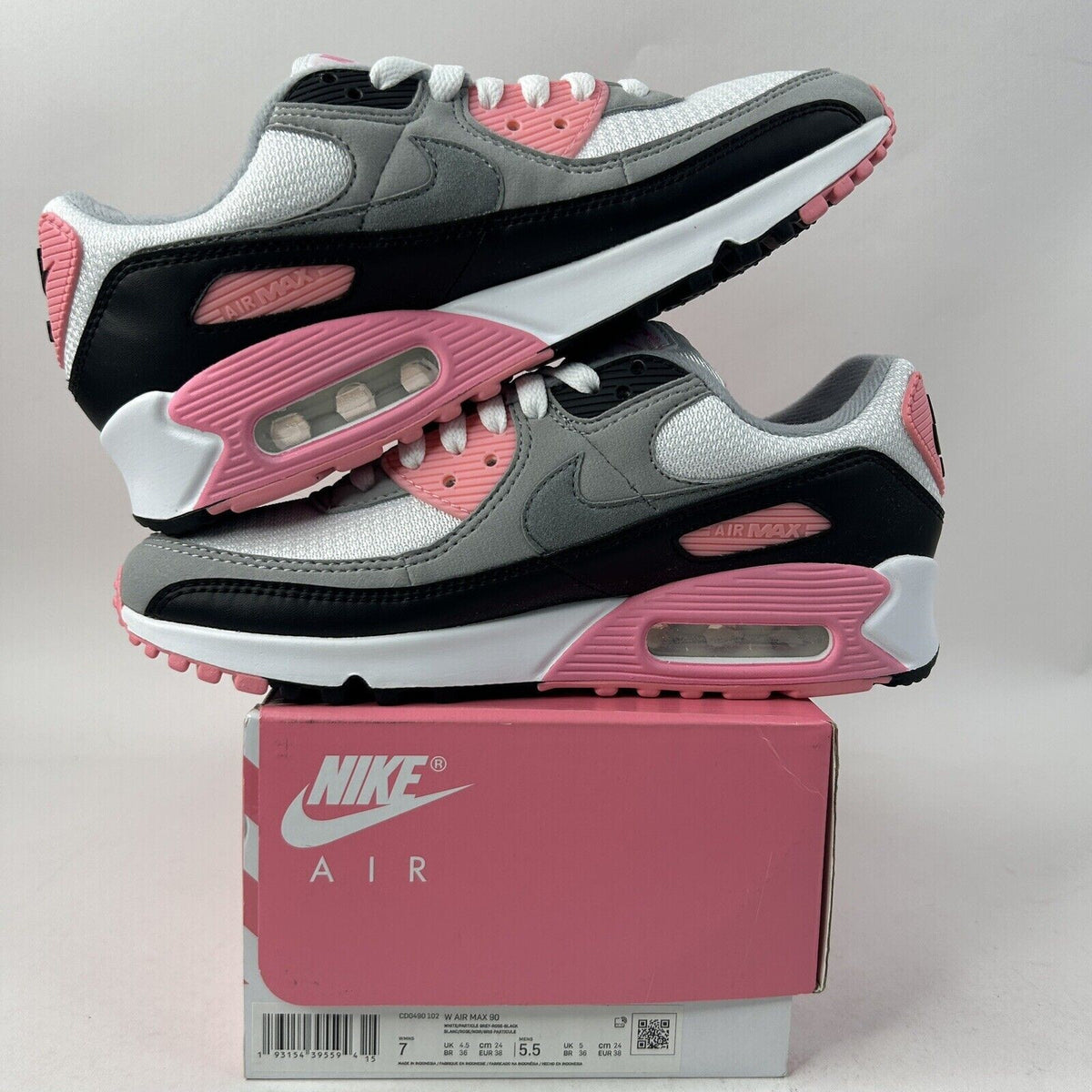 Nike Shoes Air Max 90 WMNS Retro OG “Rose Pink White” 2024