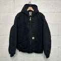 Vintage Carhartt Quilted Hooded Active Jacket “Black” J140 BLK