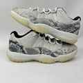 Nike Air Jordan 11 Low Retro “Light Bone Snakeskin” CD6846-002 Men’s 8 Worn