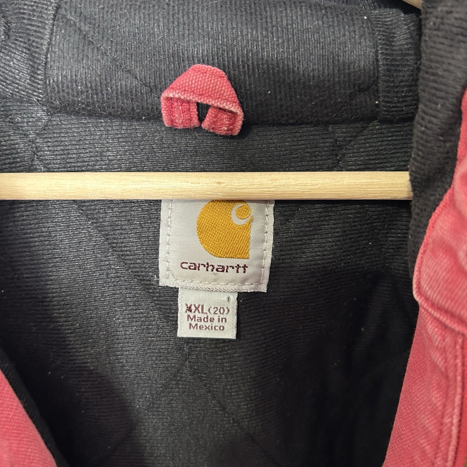 Y2K Carhartt Quilted Hooded Jacket “Crabapple Pink” WJ130 624 Women’s 2XL