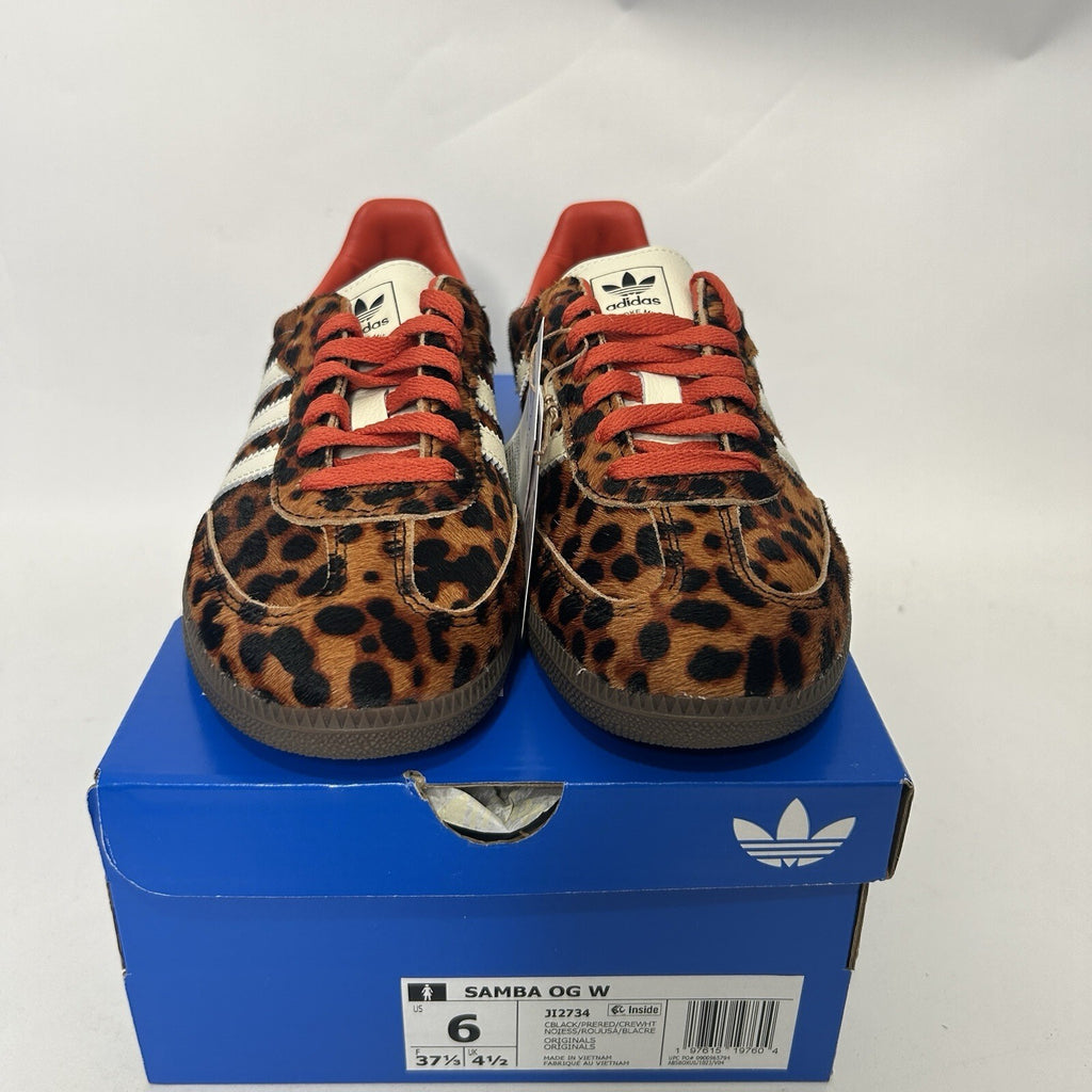 adidas Samba OG WMNS Leopard - “Preloved Red” JI2734 Women's 6 New