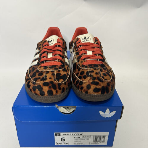adidas Samba OG WMNS Leopard - “Preloved Red” JI2734 Women's 6 New