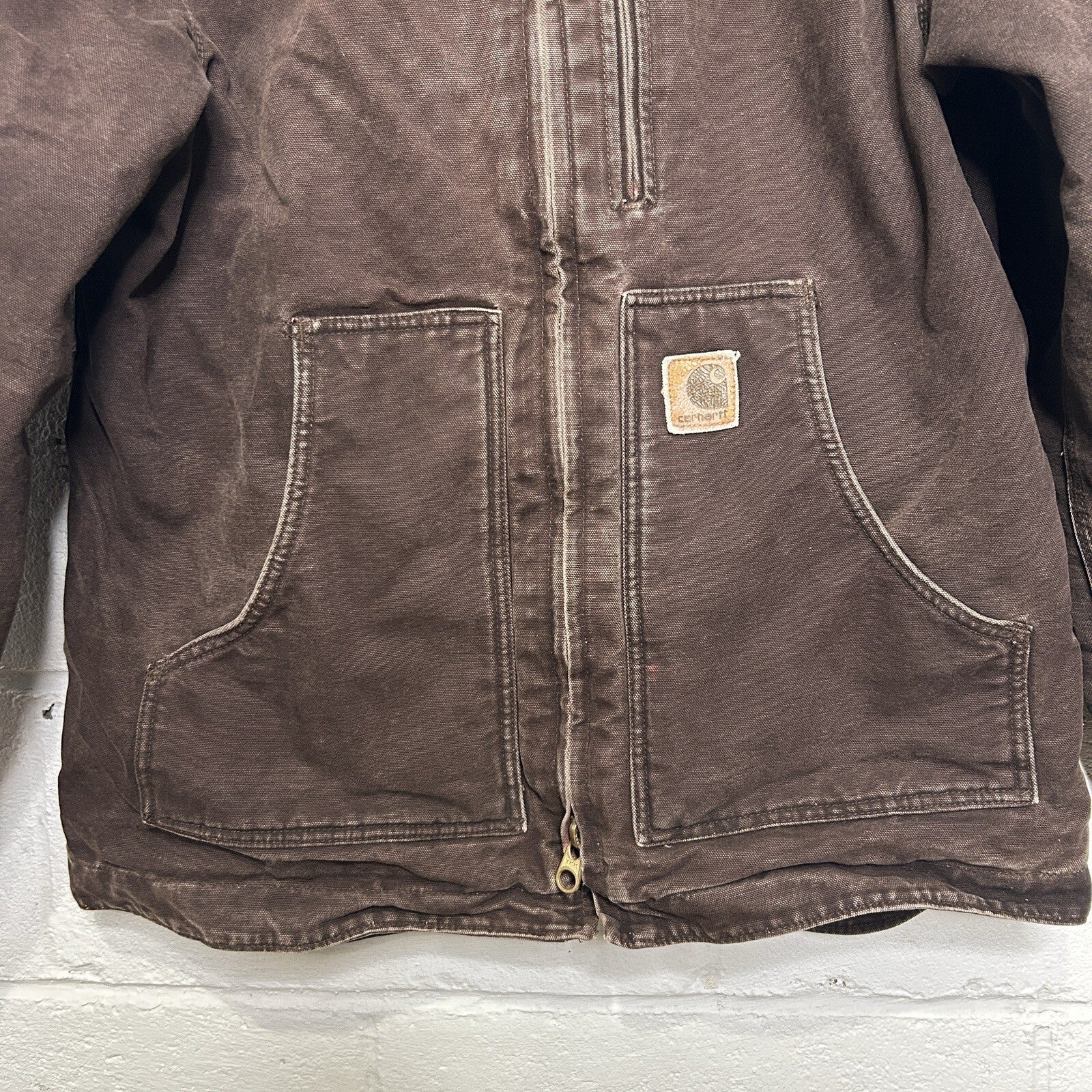 Vintage Carhartt Sherpa-Lined Ridge Jacket “Dark Brown” C61 DKB Men’s Medium