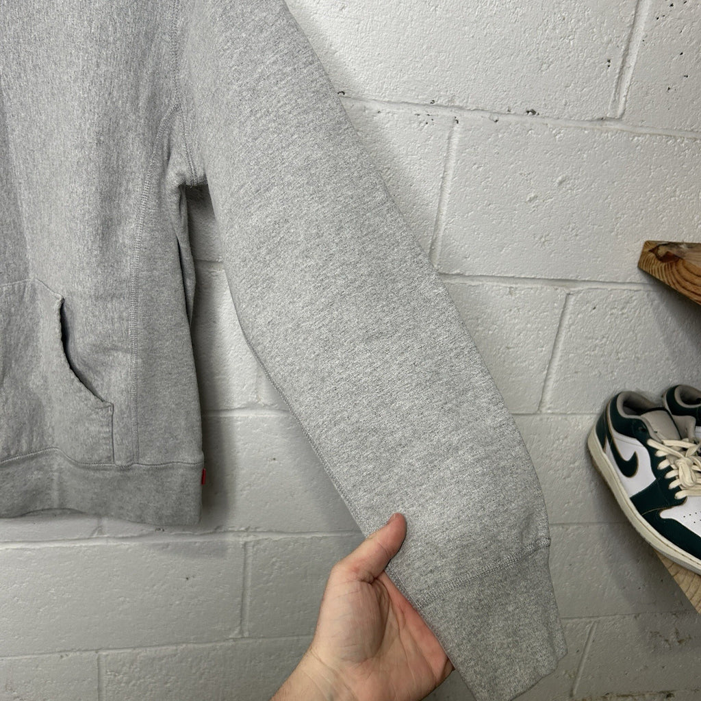 Supreme Fleece Pullover Blank Hoodie “Heather Grey” Men’s Medium