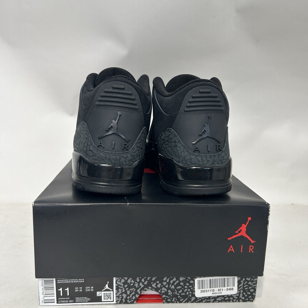 Nike Air Jordan 3 Retro OG “Black Cat” CT8532-001 Men’s 11 New
