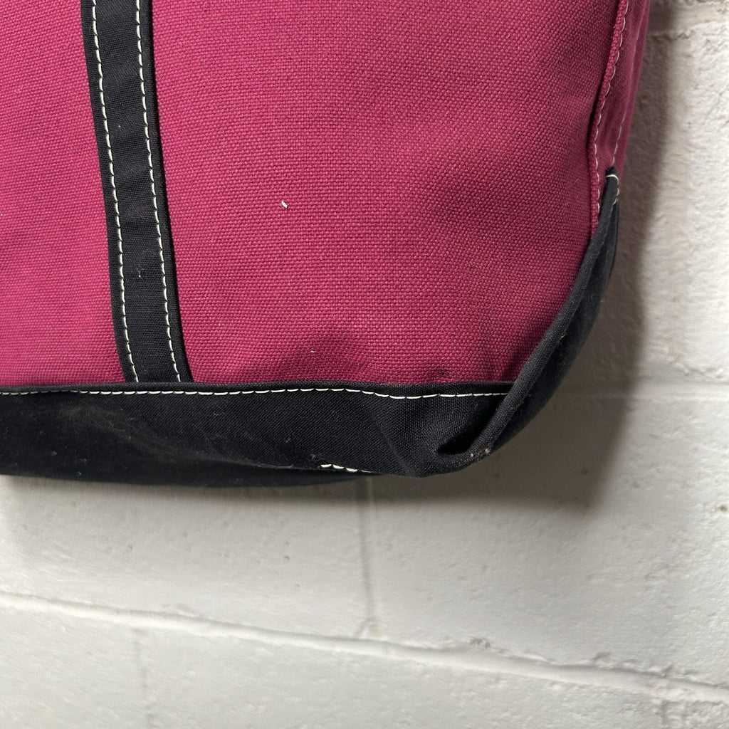 L.L. Bean Two-Tone Boat & Tote Bag “Magenta Black”