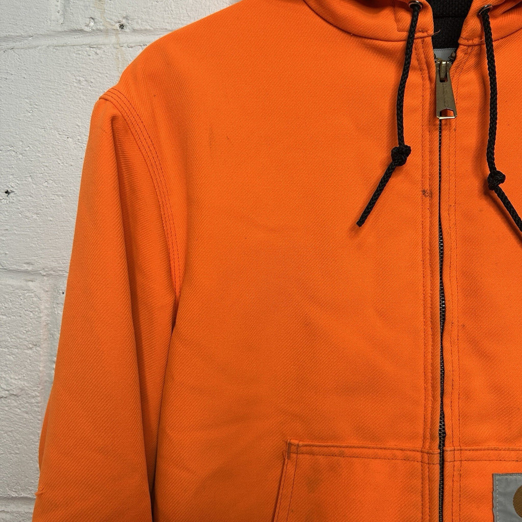 Vintage Carhartt Hooded Active Jacket “Blaze Orange” JRW09 Men’s Medium