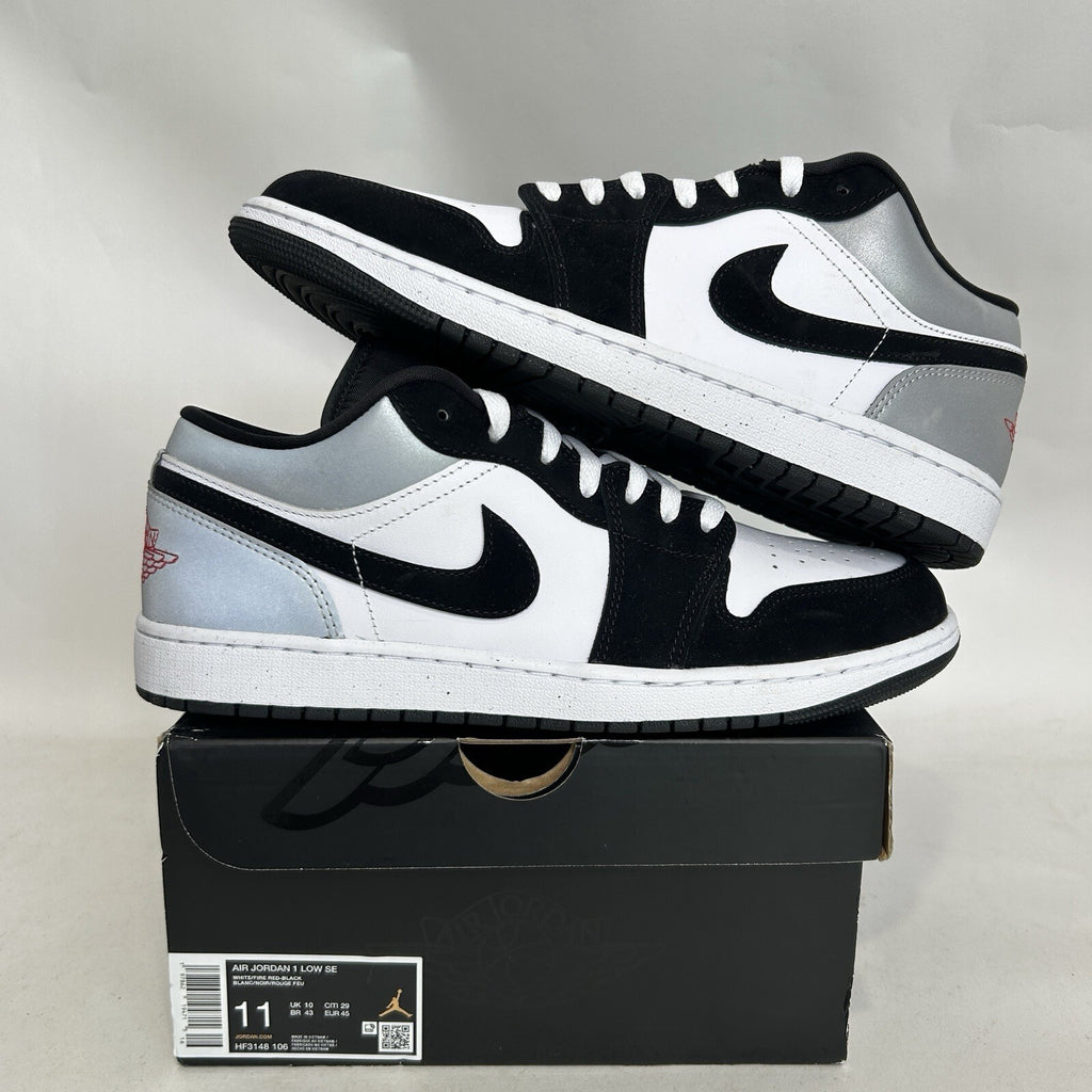 Nike Air Jordan 1 Retro Low SE “Matte Silver/Fire Red/Black” HF3148-106 Men’s 11