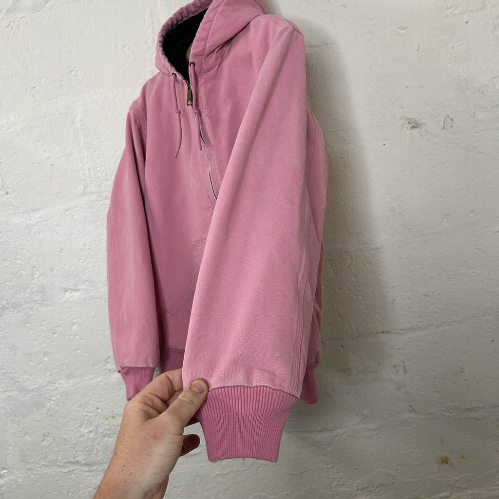 Y2K Carhartt Quilted Hooded Active Jacket  “Pink Rose” WJ130 PKR Women’s Medium