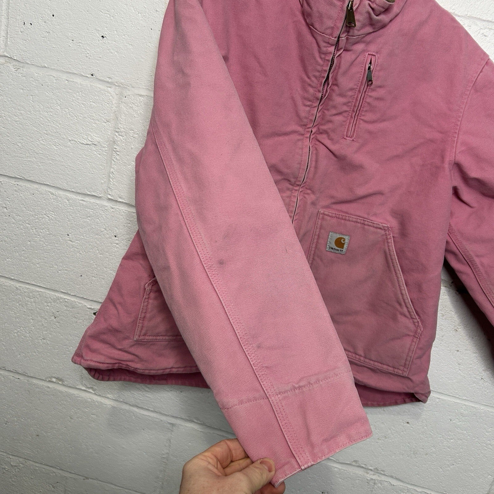 Vintage Carhartt Sherpa-Lined Canyon Jacket “Pink Rose” WJ022 PKR Women’s XL